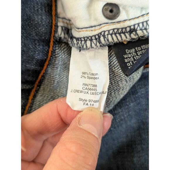 J. Crew Bootcut Jeans Womens 33R Mid Rise Stretch Dark Wash Denim 31.5" Inseam - Picture 5 of 8